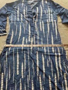 Blue Printed Kurta