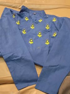 Blue Printed Kurta - Stylish &amp; Unique