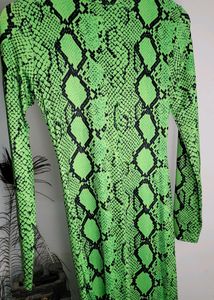 Neon Green Slim Fit Gown