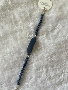 Navy Blue Beads Bracelet