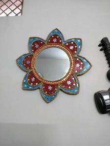 Handcrafted Floral Mirror