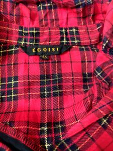 Checkered Skull detail Punk Shirt