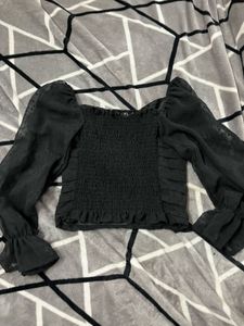 Black Long Sleeve Top