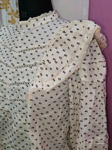 Ruffled Polka Dot Top