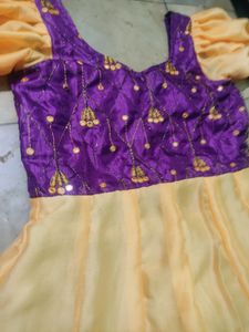 Mirror Work Embroidery Gown