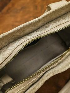 Patterned Beige Tote Bag