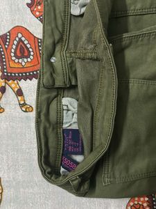 Olive Green Casual Pants