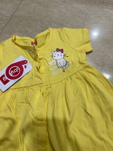 Yellow Dress with Bloomer