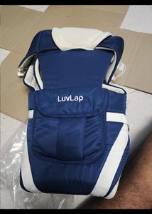 LuvLap Baby Carrier - Blue & White
