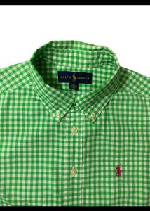 Ralph Lauren Green Checkered Shirt