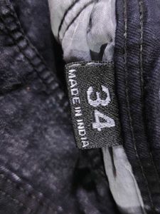 Trendy Grey Wide Leg Jeans