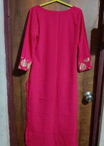New Rose Pink Festive Kurti