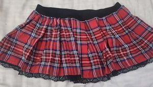 Red Plaid Lingerie Set