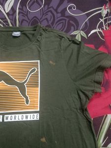 Puma Worldwide Olive Tee