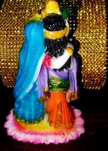 Radha Krishna.  Small Piece.  Marvel Finishing