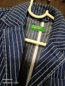 Benetton Boys Striped Blazer