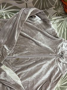 Velvet Zip-Up Jacket