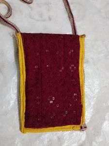 Maroon Sling Bag