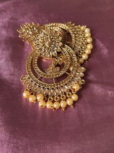 Gold Tone Statement Earrings