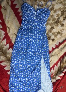 Floral Blue Bodycon