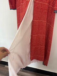 Red Printed Dress