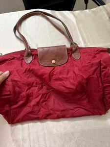 Longchamp Red Tote Bag