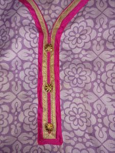 Two-Piece Lavender Kurti Patiala Set 💜🪻