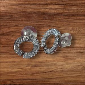Sparkling Silver Twilight Circle Earring