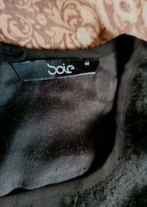 Black Lace Detail Top