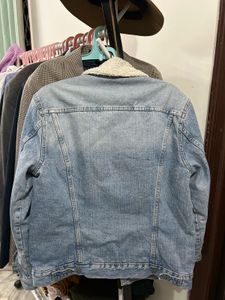 H&amp;M Denim Jacket / Sherpa Collar