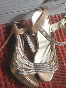 Sparkling Gold Heels
