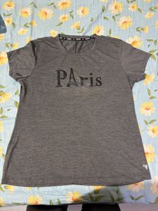 Poker Active Women’s Grey Graphic T-Shirt – XL |
