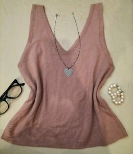 Dusty Rose Knit Tank