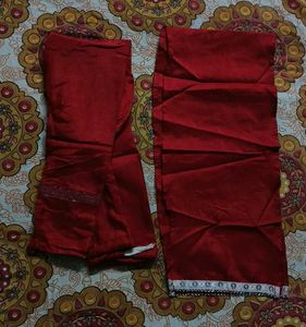 Maroon Colour Umbrella Cut Kurti Set For Girls