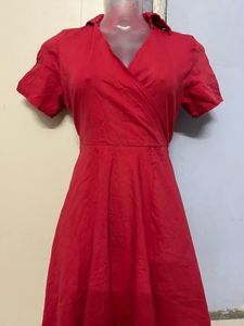 Pintrest Red Wrap Dress