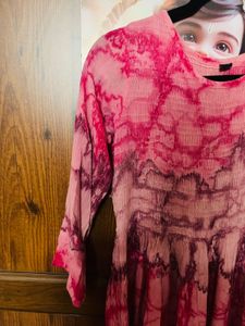 Pink Tie-Dye dress or kurta