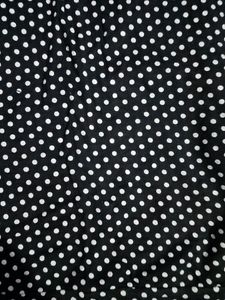Black And White Polka Dot Top