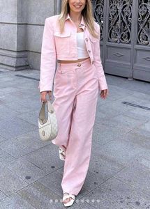 Co-ord Set cropped Blazer jacket With Long Pant