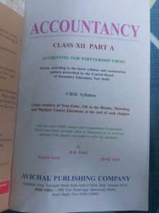 Accountancy Class XII