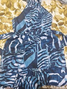 Blue Patterned Dress