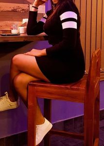 Black Mini Ribbed Dress