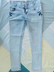 3 Button Blue Jeans