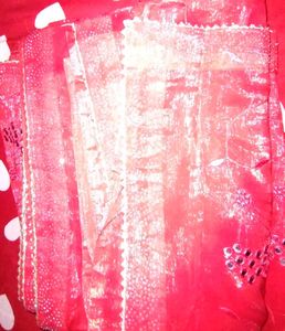 Vintage Metallic Scarf Saree