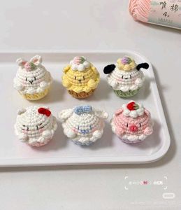 Crochet Sanrio Cupcake Keychain