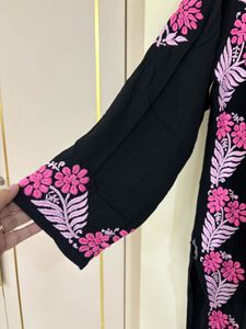 Black Chikankari Kurta