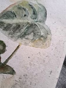 Summer Lime Thoughts And Abstract Plant Pot Artwork