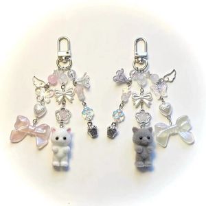 Kawaii Kitty Charm Keychain