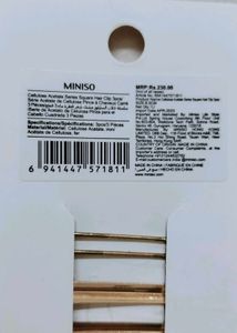 Miniso Hair Clip Set - 3 Piece