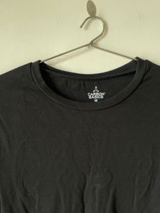 Black Cropped T-Shirt