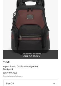 TUMI inspired Alpha Bravo Backpack